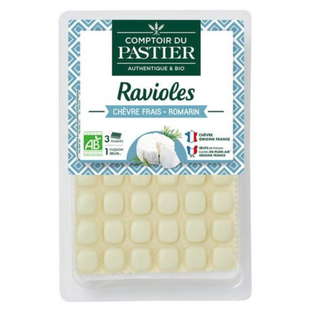 Ravioles chèvre et romarin bio