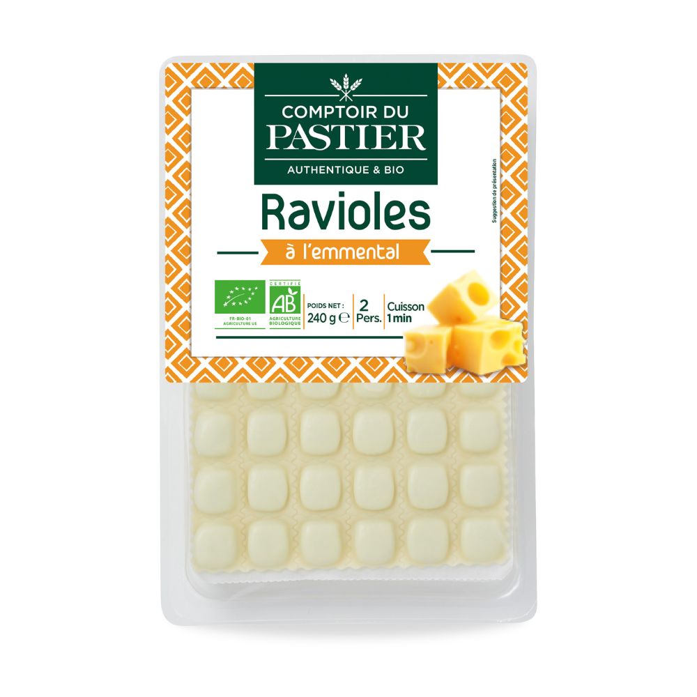 Ravioles fraîches emmental bio