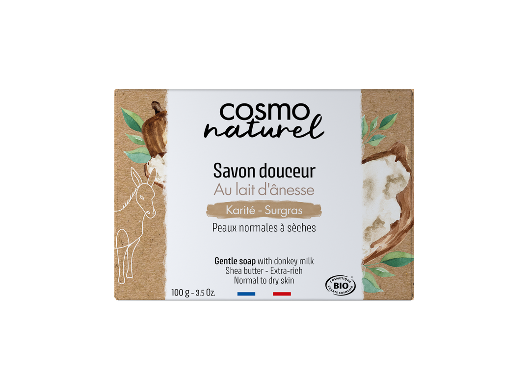 Savon au lait d'ânesse - karité sans parfum