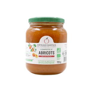 Compote d'abricots bio