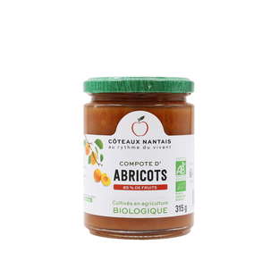 Compotes d'abricots bio
