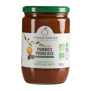 Purée pommes pruneaux bio