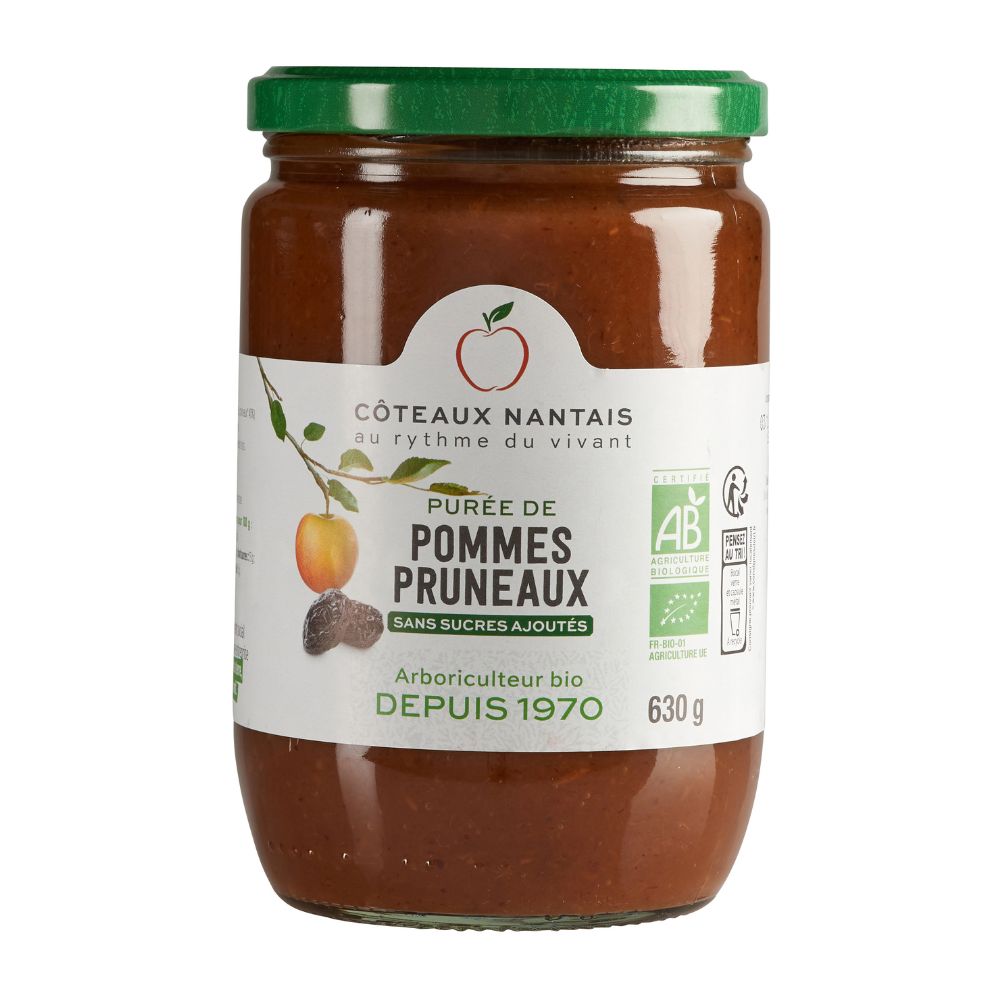Purée pommes pruneaux bio