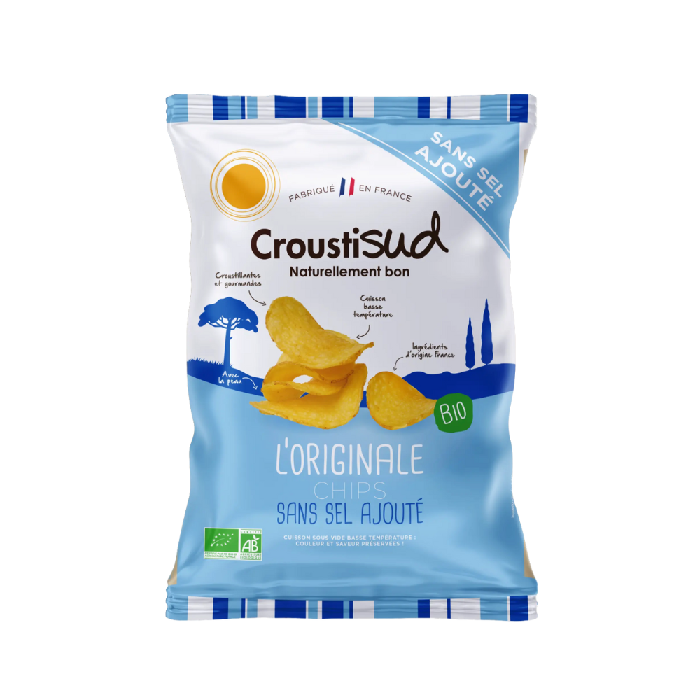 Chips classique sans sel ajouté bio
