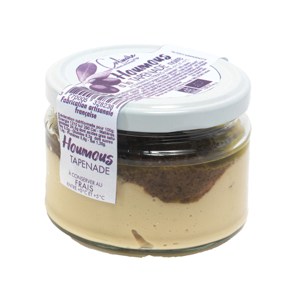Houmous à la tapenade bio