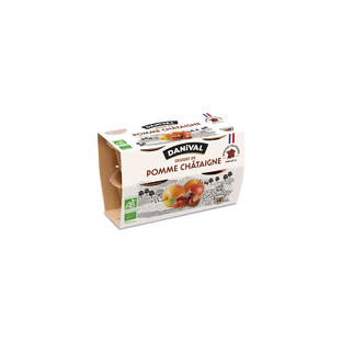 Dessert de fruits pomme châtaigne bio - 4x100g