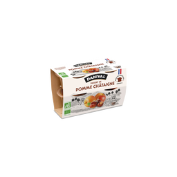 Dessert de fruits pomme châtaigne bio - 4x100g