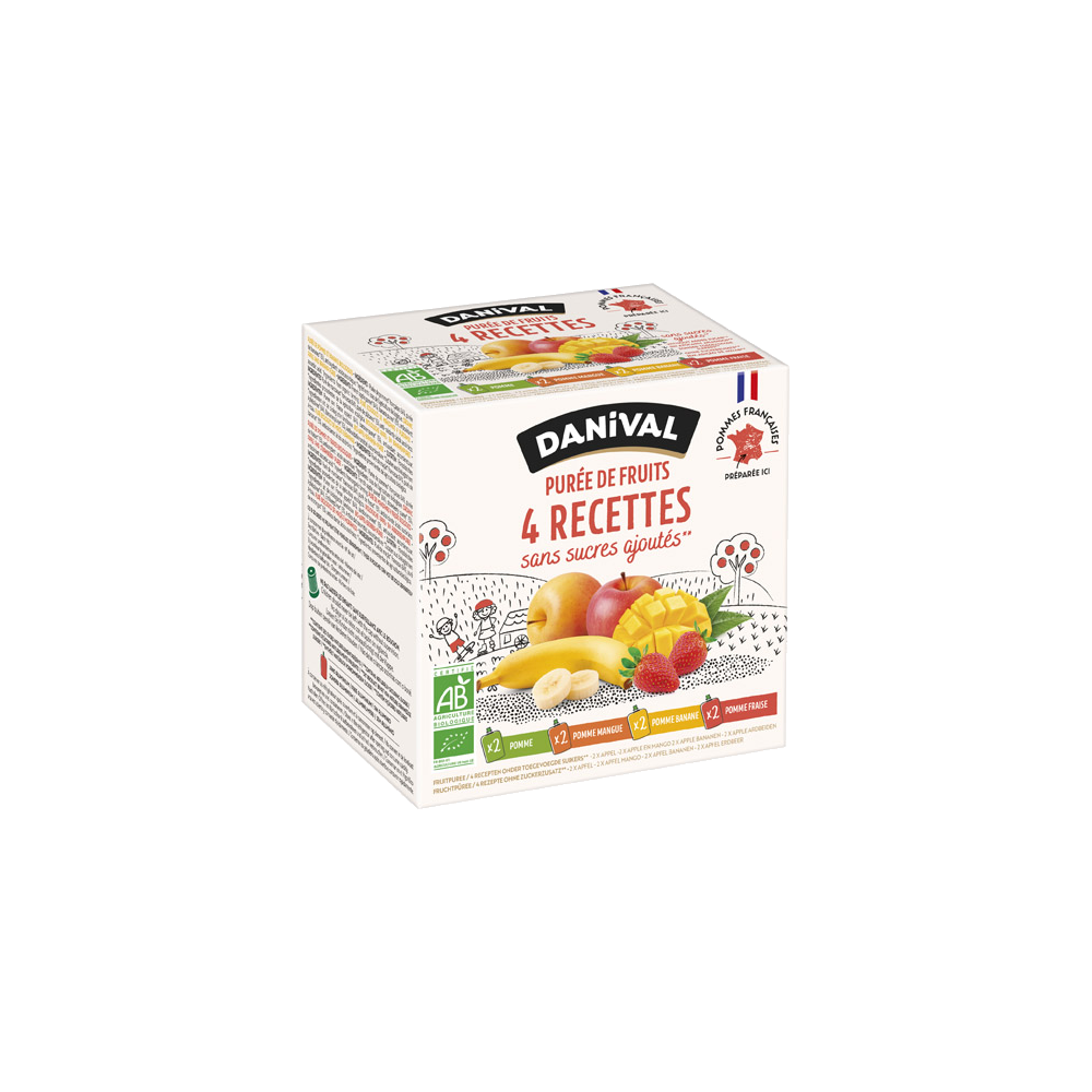 Poki bio panaché en gourde recette classique - 8x90g