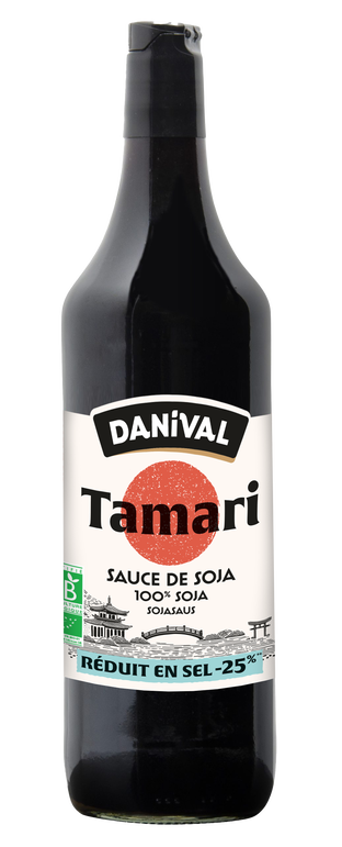 Sauce de soja tamari réduit en sel bio