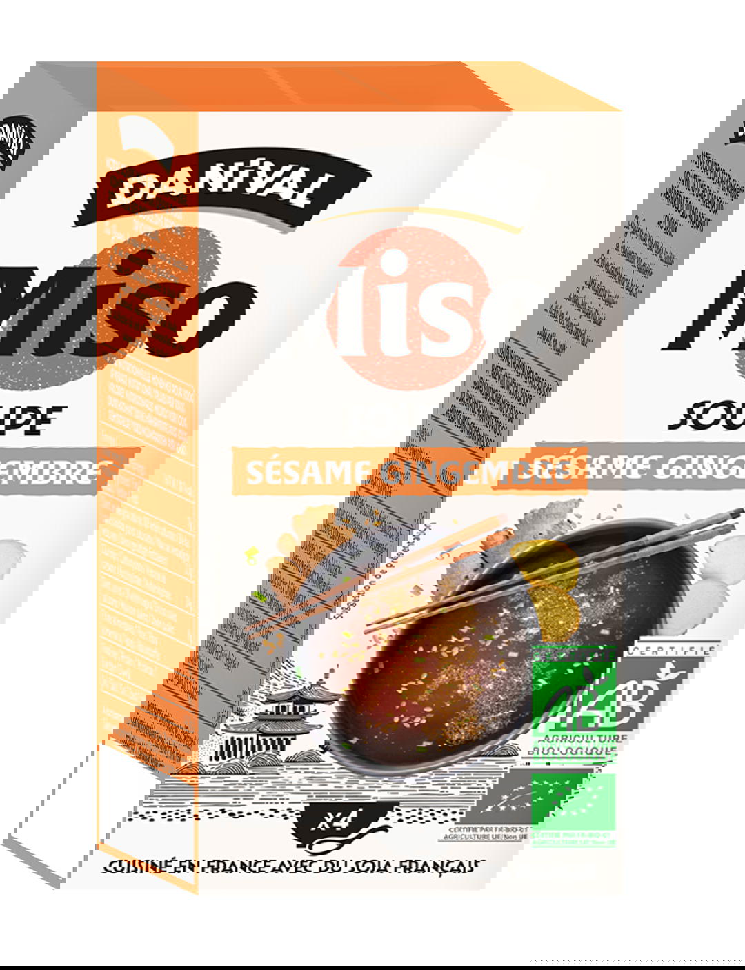 Soupe Miso Sésame Gingembre Bio