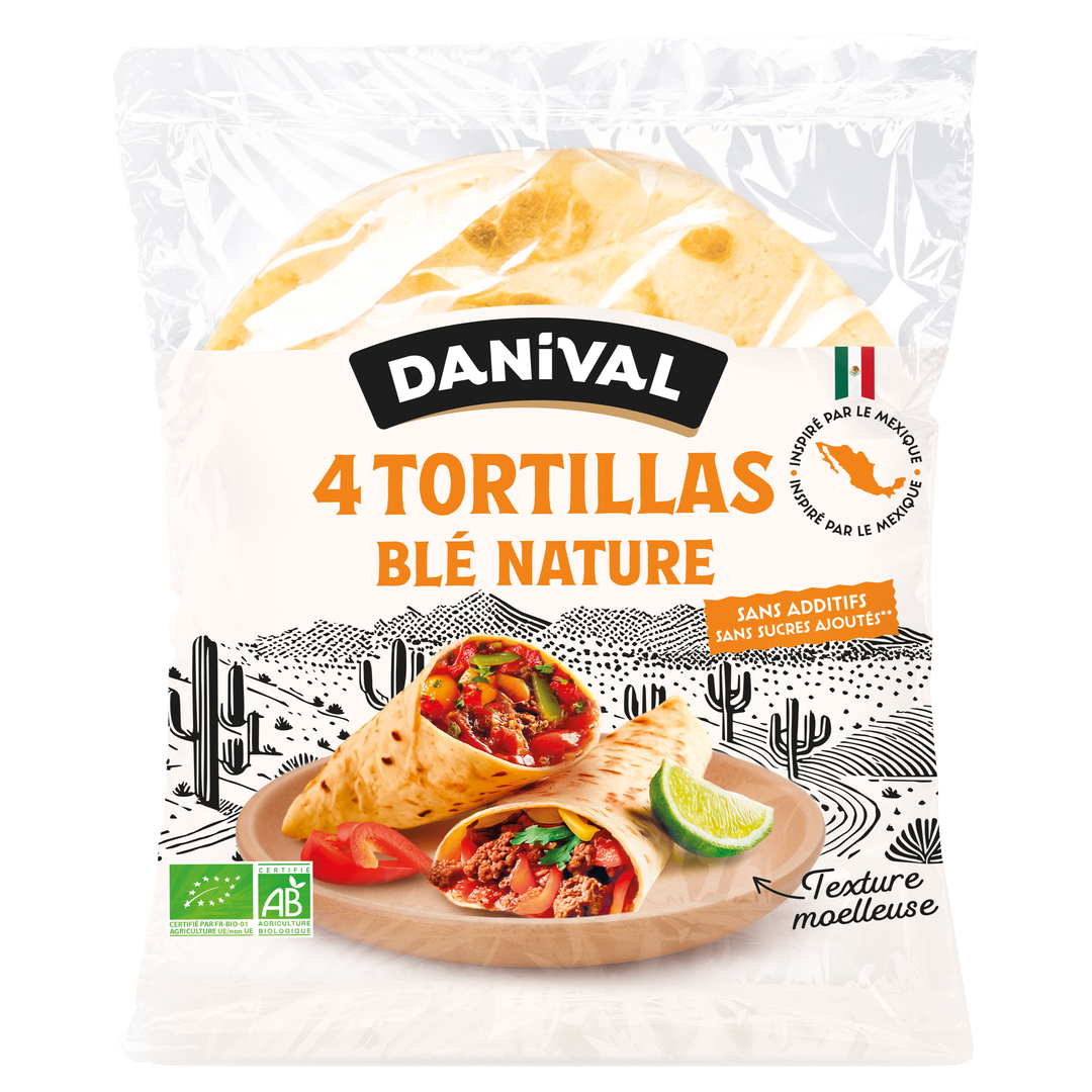 Wraps - Tortillas de blé nature bio