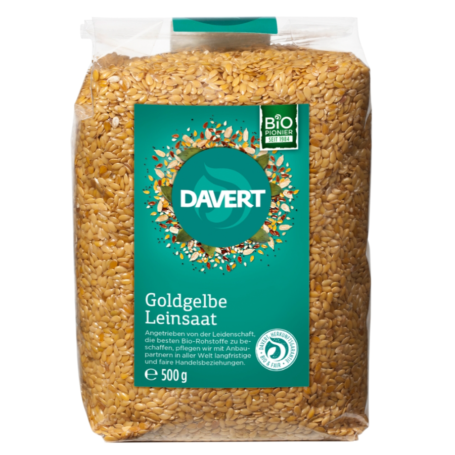 Bio Leinsamen Goldgelb