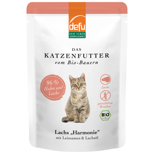 Bio Katzennassfutter Lachs Harmonie
