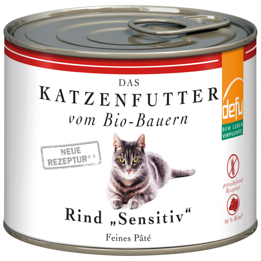 Bio Katzennassfutter Rind Sensitiv
