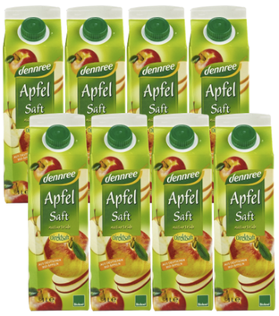Bio Apfelsaft naturtrüb, Karton 8 Stk.