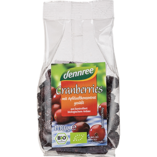 Bio Cranberries mit Apfelsaft