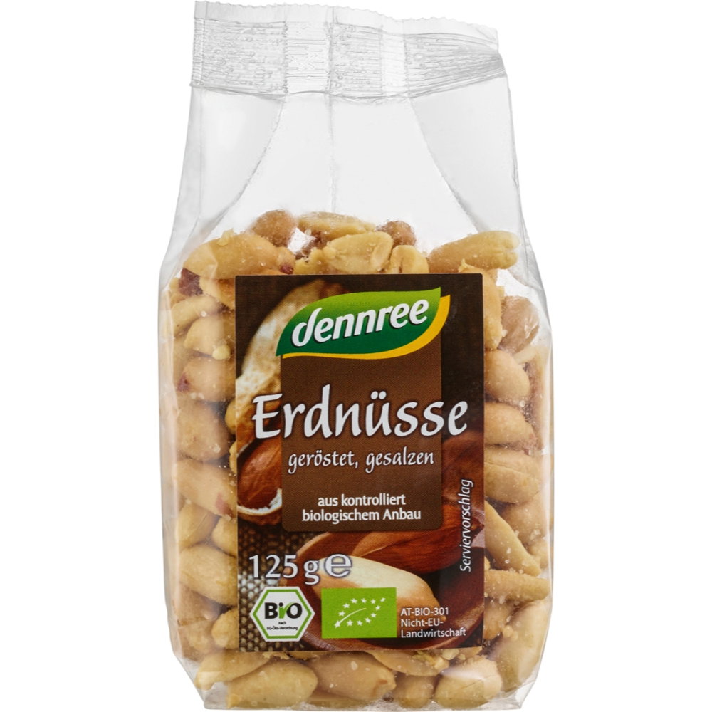 Bio Erdnüsse geröstet und gesalzen