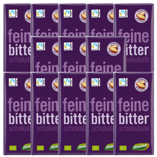 Bio Schokolade Feine Bitter, vegan, Karton 10 Stk.