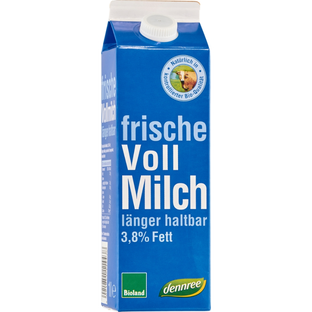 Bio Frische Vollmilch länger haltbar