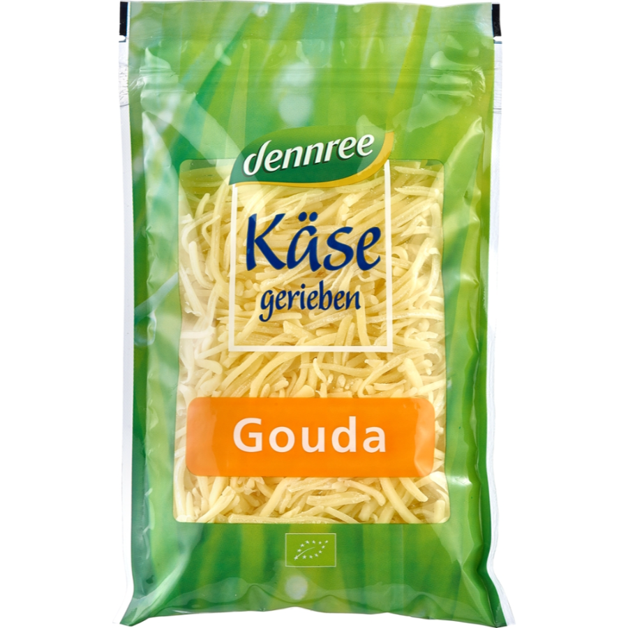 Bio Gouda gerieben