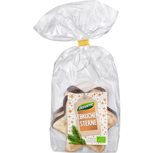 Bio Lebkuchen-Sterne glasiert