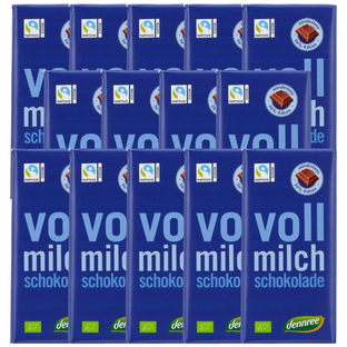 Bio Schokolade Vollmilch, Karton 10 Stk.