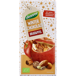 Bio Winterschokolade mit Bratapfel