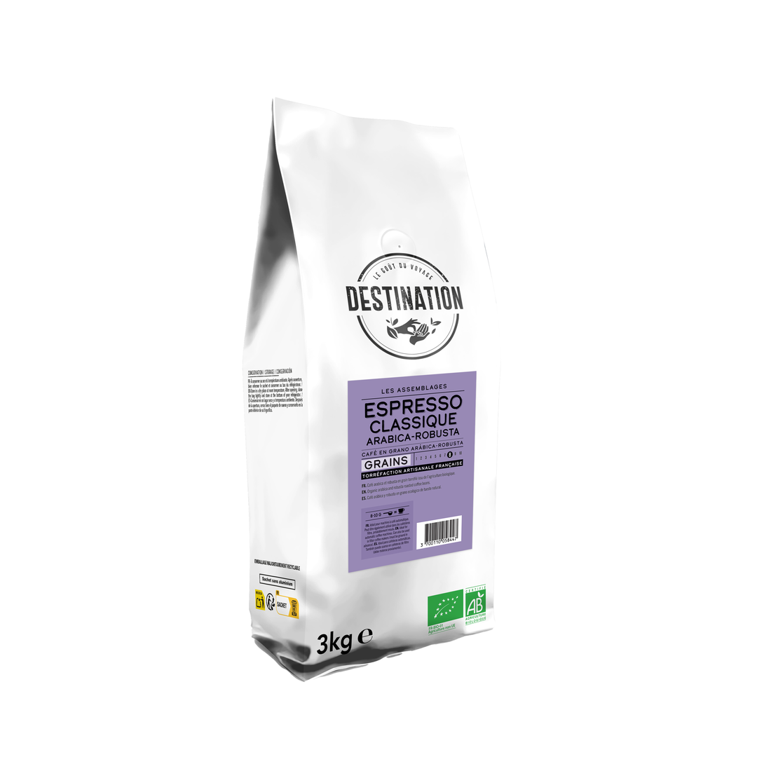 Café en grains expresso bio et équitable