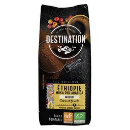 Café moulu Moka pur arabica Ethiopie bio équitable