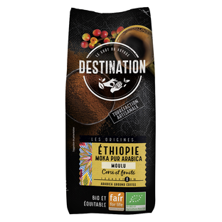 Café moulu Moka pur arabica Ethiopie bio équitable