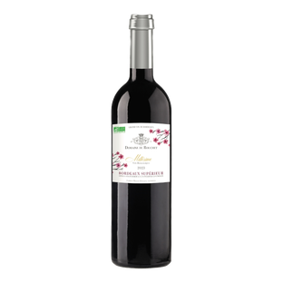 Vin rouge AOC Bordeaux supérieur - méthode nature bio 