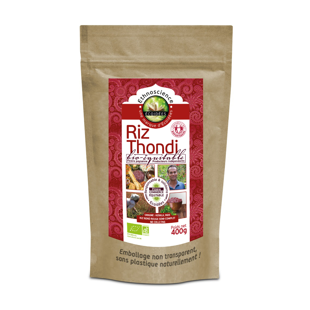 Riz rouge du Kerala equitable bio