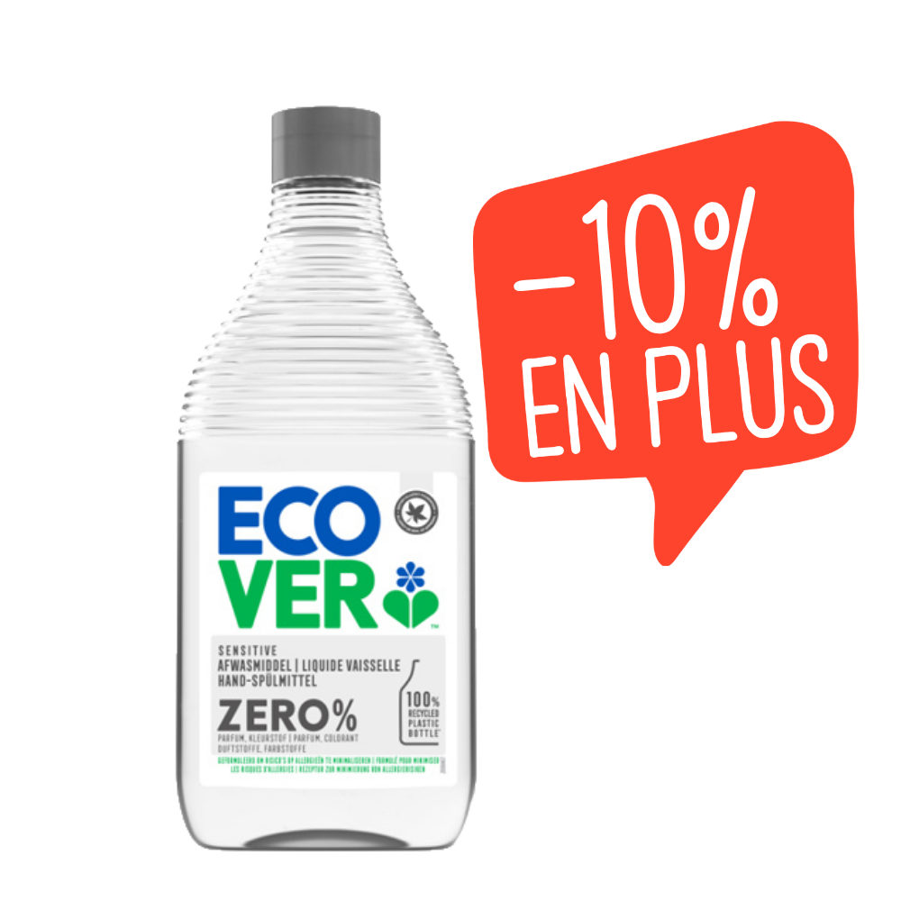 Liquide vaisselle zéro % parfum et colorant
