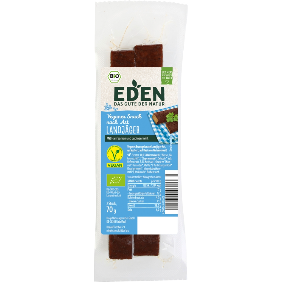 Bio Veganer Snack Landjäger Art