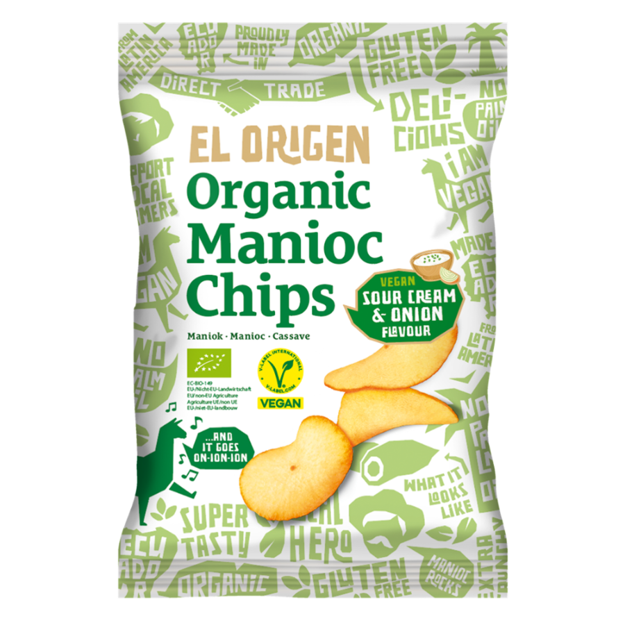 Bio Maniokchips Sourcream & Onion