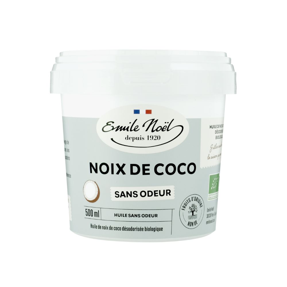 Huile de coco désodorisée bio