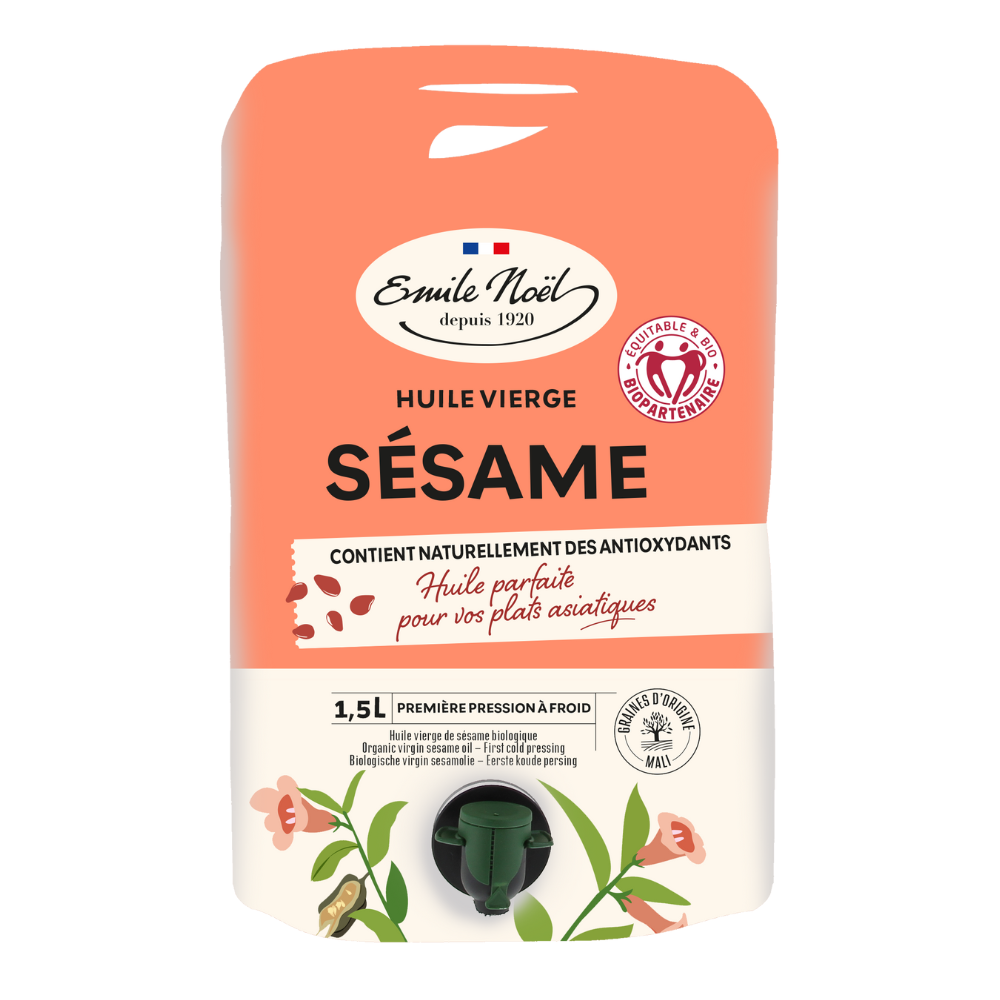Huile Vierge de Sésame Equitable et Bio