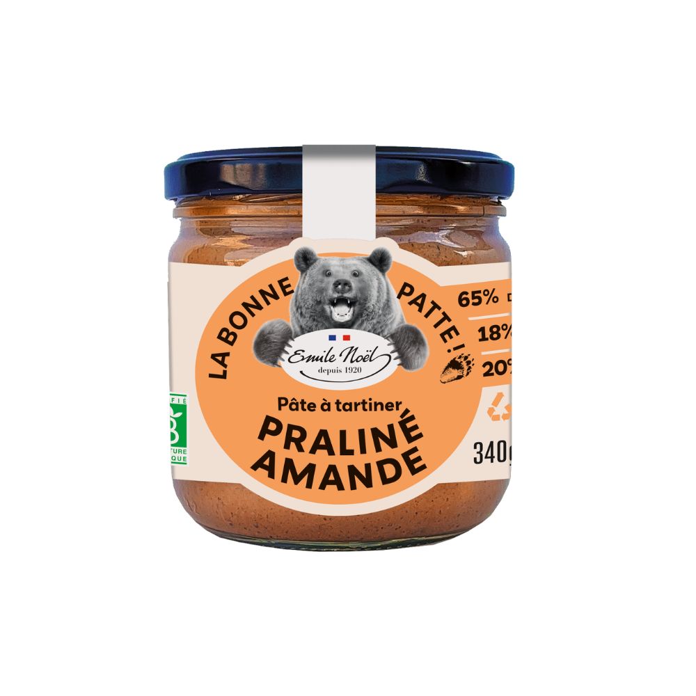 Pâte à tartiner praliné amande bio