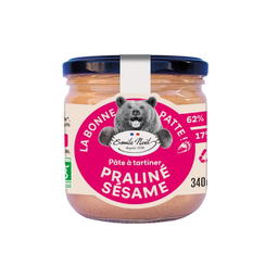 Pâte à tartiner praliné sésame bio