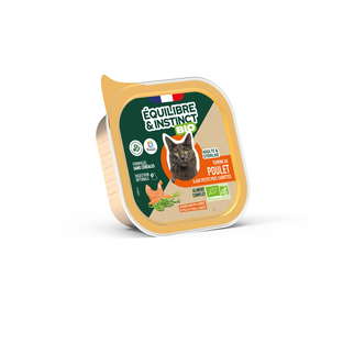 Terrine pour chat poulet légumes bio