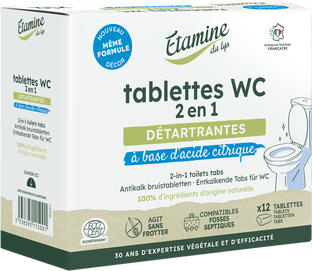 Tablettes WC 2 en 1 x 12