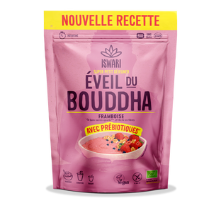 Petit déjeuner éveil du bouddha à la framboise bio
