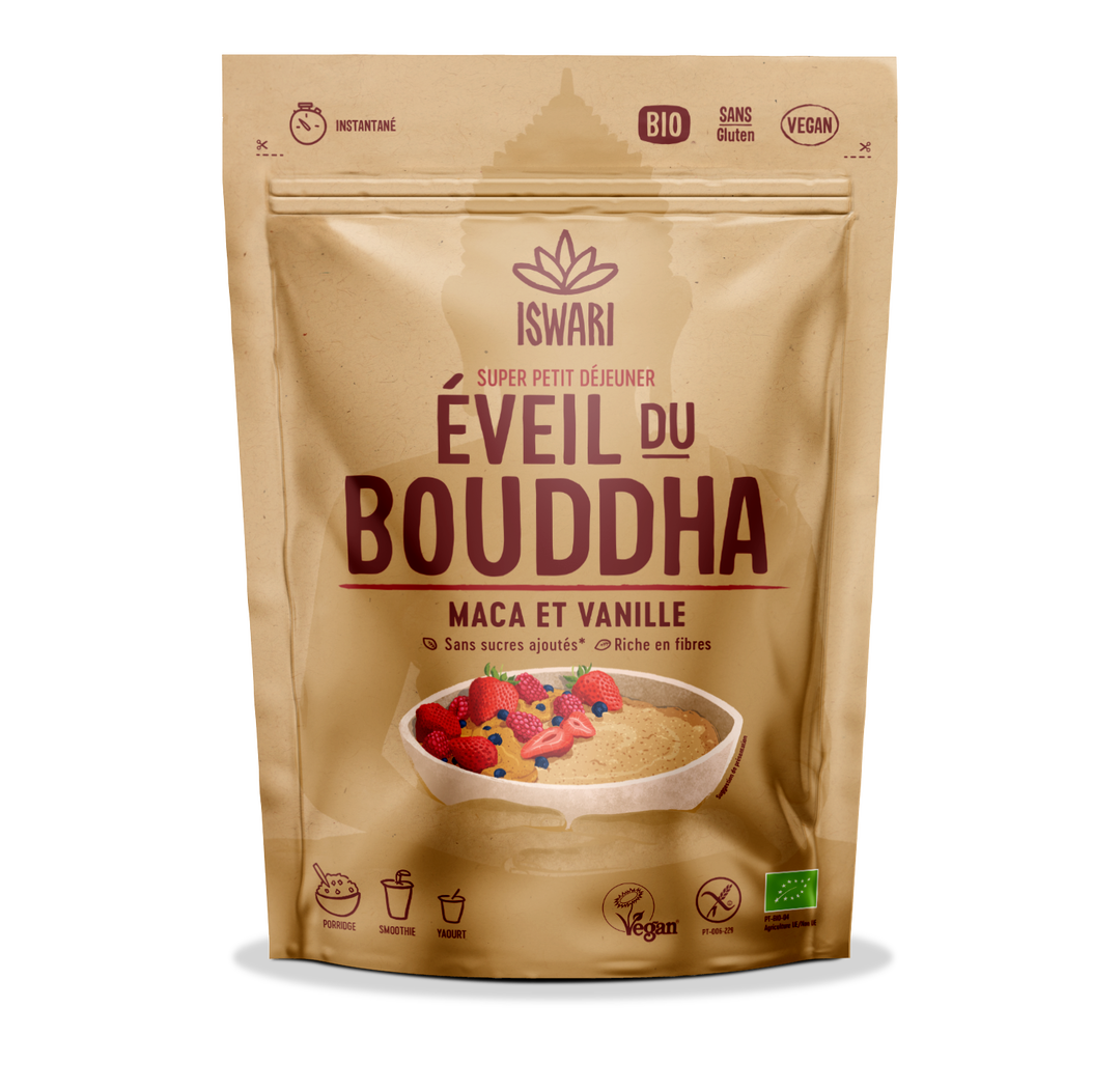 Petit déjeuner éveil du bouddha maca vanille bio