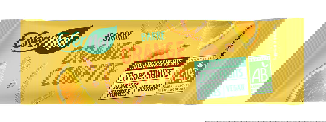 Barre orange confite bio