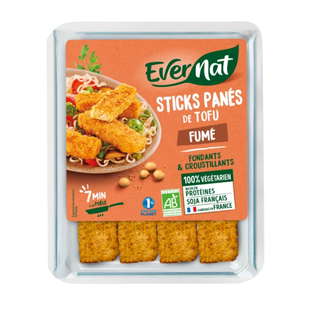 Sticks panés au tofu fumé bio