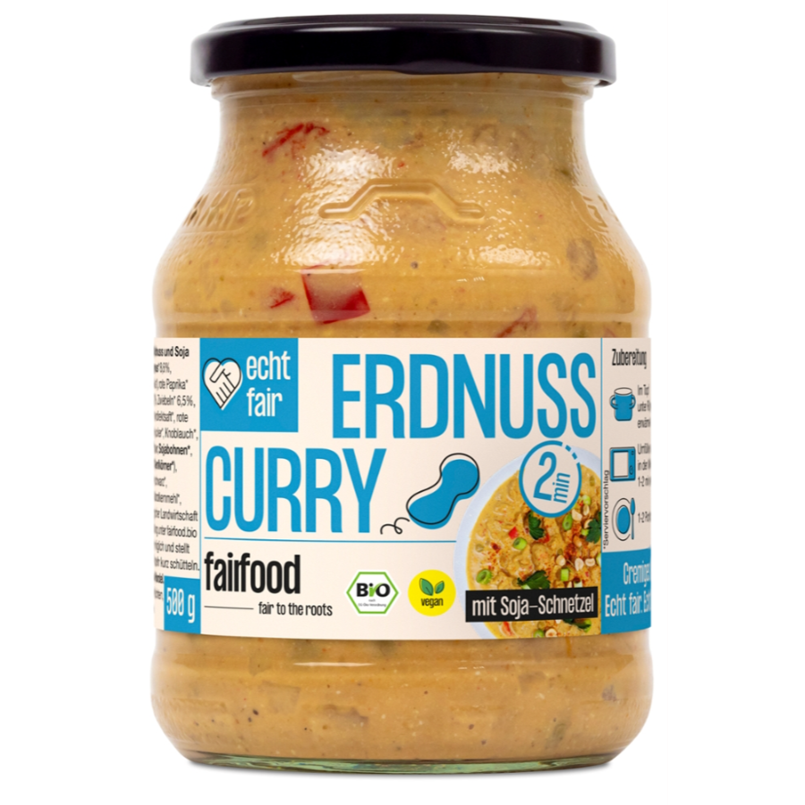Bio Erdnusscurry mit Soja, vegan