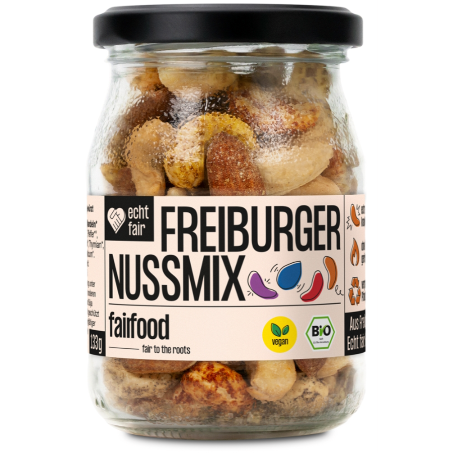 Bio Freiburger Nussmix geröstet & bunt gewürzt