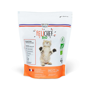 Croquettes sans céréales chaton bio