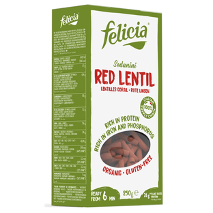Bio Sedanini aus roten Linsen, glutenfrei