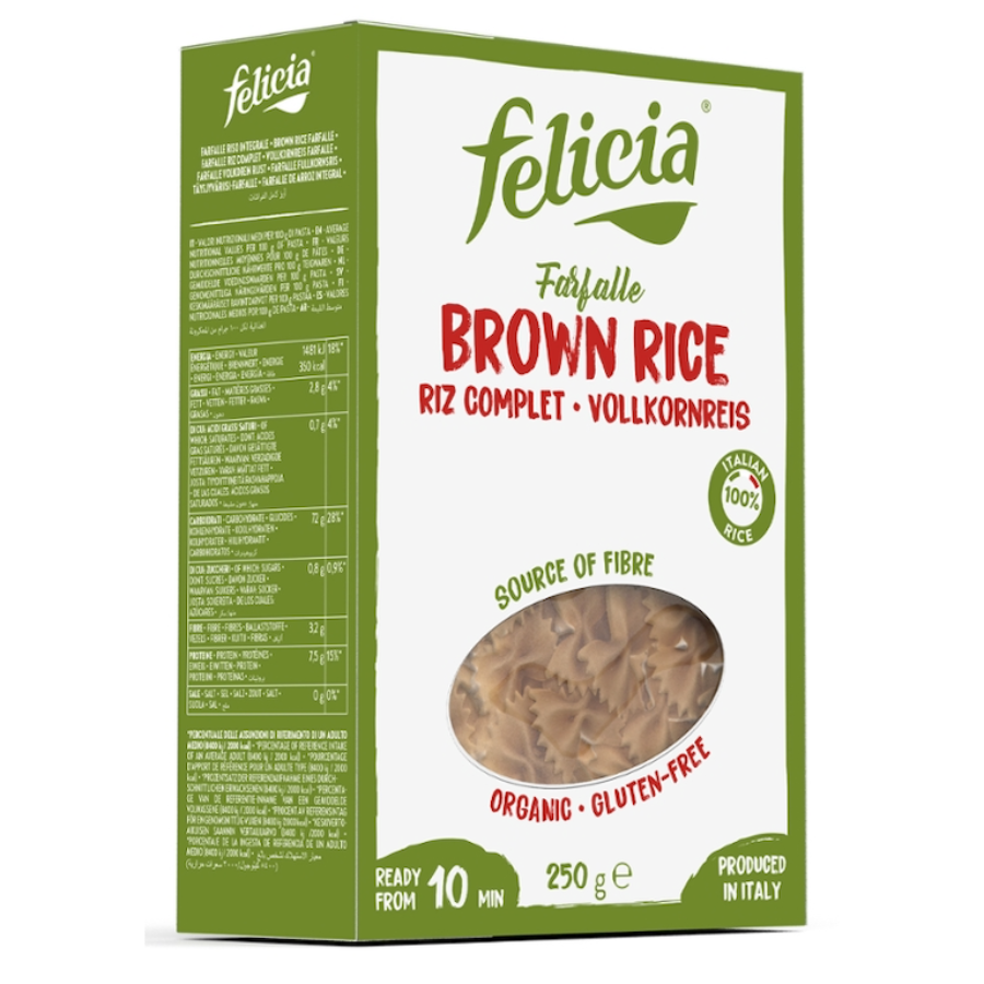Bio Vollkornreis-Farfalle, glutenfrei